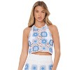 Women's Crochet Halter Top - ocean drive - 3 of 3