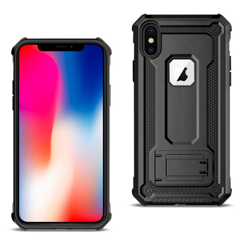 Reiko Apple iPhone XS Case with Kickstand in Black, 1 of 5