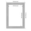 Amanti Art 21"x15" Vista Brushed Nickel Narrow Framed Magnetic Dry Erase Board - 4 of 4