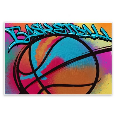 Stupell Industries Urban Sports Basketball Wall Plaque Art