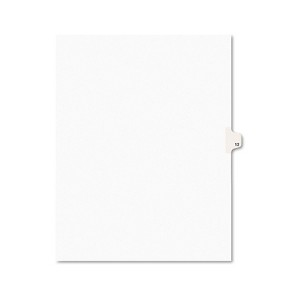 Avery-Style Legal Exhibit Side Tab Divider Title: 12 Letter White 25/Pack 11922 - 1 of 4