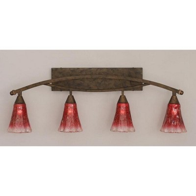 Toltec Lighting Bow 4 - Light Vanity in  Bronze