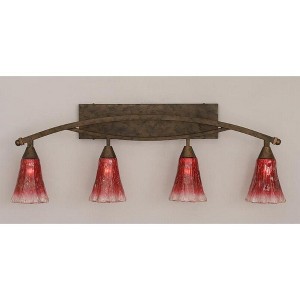 Toltec Lighting Bow 4 - Light Vanity in  Bronze - 1 of 1