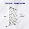Trion MERV 11 Air Bear 20 x 20 x 1" High Efficiency High Dust Holding Capacity Pleated HVAC Filter with Durable Double Wall Frame Design, 64Pack - 2 of 4