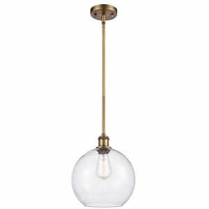 Athens - 1 Light Stem Hung Mini Pendant In Industrial Style-13 Inches Tall and 10 Inches Wide - 1 of 1