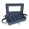 Flatware Storage Case - Durable 5 Compartment Silverware Storage Container Box with Removable Lid and Easy to Carry Handles - 4 of 4