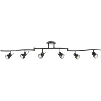 Pro Track 6-Light Bronze LED Track Fixture