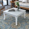 vidaXL Coffee Table End Table with Plastic Legs Side Table High Gloss White - 3 of 4