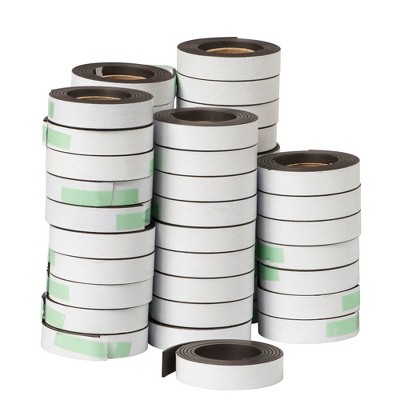 Dowling Magnets® Magnet Strip with Adhesive, 1/2" x 30", 48 Rolls