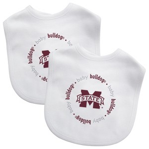 BabyFanatic Officially Licensed Unisex Baby Bibs 2 Pack - NCAA Mississippi State Bulldogs - 1 of 3