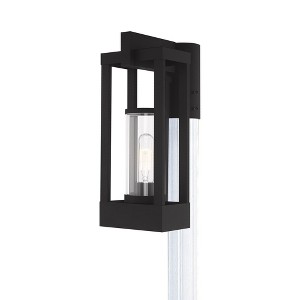 Livex Lighting Delancey 1 - Light Wall Light in  Black - 1 of 4