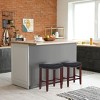 WestinTrends 24" Upholstered Saddle Seat Counter Stool - 2 of 4