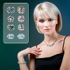 200-Piece European Style Spacer Beads Assortment - Metal Rhinestone & Crystal for Jewelry Making - 4 of 4
