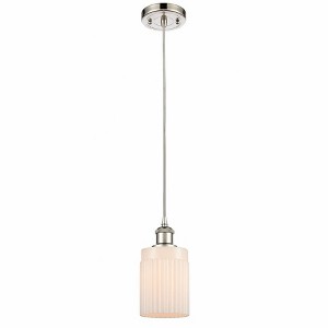 Hadley - 1 Light Cord Hung Mini Pendant In Art Deco Style-8 Inches Tall and 4.5 Inches Wide - 1 of 1