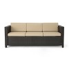 Christopher Knight Home Hegseth Outdoor Wicker 7 Seater Chat Set with 50,000 BTU Iron Fire Pit - 4 of 4