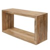The Urban Port 52" Mango Wood Sideboard Console Table Open Cube 1 Shelf Natural Brown - 3 of 4