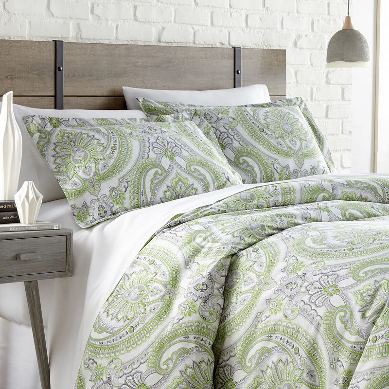 Southshore Fine Living Pure Melody Paisley Oversized ultra-soft Duvet Cover Set with shams, 1 of 7