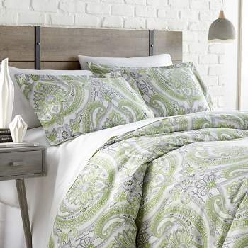 Southshore Fine Living Pure Melody Paisley Oversized ultra-soft Duvet Cover Set with shams