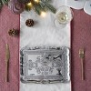 ChicFurnit Dining Plates 6 PCS Plastic Plates Decorative Dinner Plate Dinnerware Sets Dish Set for Home Kitchen and Party Use, Silver, 11.8"*9.1"*1.6" - 2 of 4