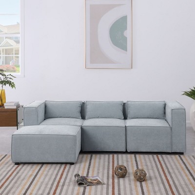 Modular Sofa,3 Seat Sofa Blue Couches And Sectionals,Cloud Sectional Sofa,Multifunctional Sofa,Modular Couch Sectional,Knock Down Sofa-Cuddlewood
