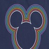 Women's - Disney - Rainbow Outline Mickey Silhouette Short Sleeve Graphic T-Shirt - 2 of 4