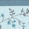 Kate Aurora Complete 5 Pc Window in a Bag Embroidered Floral Country Flax Sheer Curtain & Valance Set - 3 of 3
