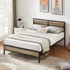 VECELO Bed Frame with Wooden Headboard, Heavy-Duty Platform Bed - 2 of 4