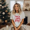 Simply Sage Market Women's Whimsical Let's Get Jolly Short Sleeve Garment Dyed Tee - 2 of 4