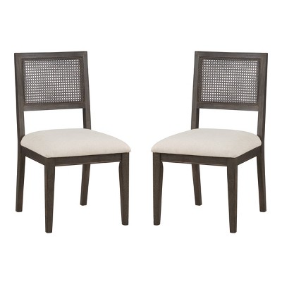 2pk Lantana Dining Chair Linen Osp Home Furnishings Polyester Upholstery Rubberwood Legs No Assembly Tools Target