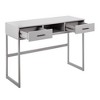 Contemporary Console Table, Wood Top with Metal Frame - 2 of 4