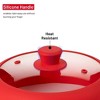 Bezrat Microwave Glass Plate Cover Lid - Vented and Collapsible - 2 of 3
