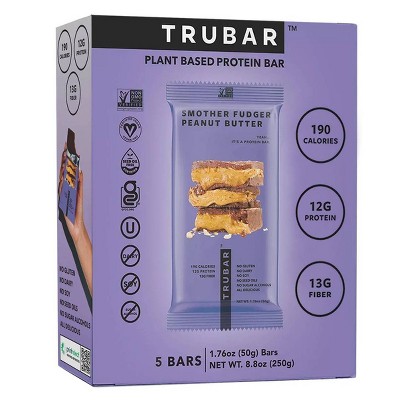 TRUBAR Smother Fudger Peanut Butter Nutrition Protein Bars - 5ct