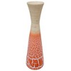 Uniquewise 27" Contemporary Bamboo Floor Flower Vase Hourglass Design for Dining, Living Room, Entryway Decoration - 4 of 4