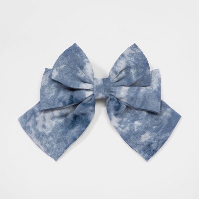 Girls' Tie-Dye Chiffon Hair Clip - art class™ Blue