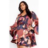 Women's Plus Size Cherrie Print Dress - dusky rose | CITY CHIC - 3 of 4