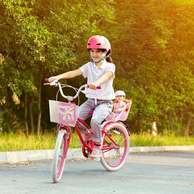Girls bike with doll seat discount