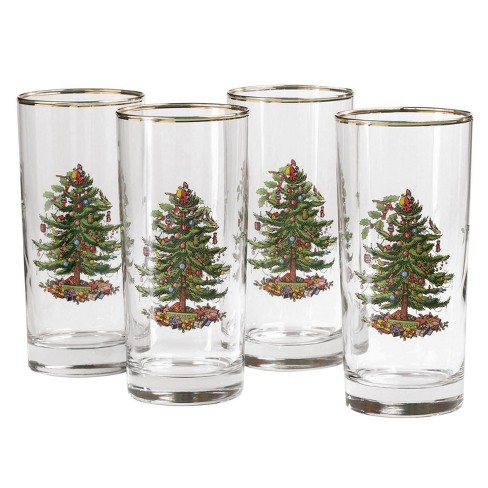 Spode Christmas Tree Highballs, Set Of 4 - 15 Oz. : Target