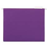UNIVERSAL Hanging File Folders 1/5 Tab 11 Point Stock Letter Violet 25/Box 14120