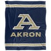 University Of Akron Primary Logo Stripes Silky 50x60 Blanket, 1 Sided - 2 of 4