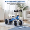 Allobebe 4-Wheel Baby Balance Bike with Adjustable Seat Mint Green - 3 of 4