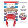 Magnolia Garden Crabs Welcome Here 13 x 24 Inch Polyester Crazy Legs Garden Flag - 2 of 2