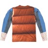 Men's Back To The Future Mcfly Vest (Frontback Print) Long Sleeve Costume T-Shirt - 3 of 4