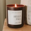 Sweet Water Decor Hello Fall 15oz Brown Matte Jar - 2 of 3