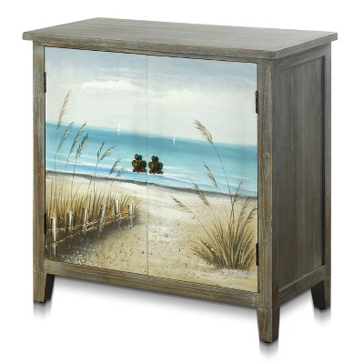 Key West Maui Two Door Cabinet Painted Brown - StyleCraft