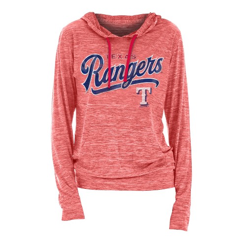 Mlb Texas Rangers Women's Spacedye Lightweight Hoodie : Target