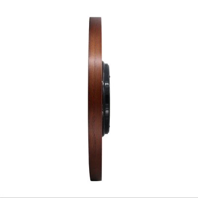 Seiko 13" Brown Ash Veneer Wooden Wall Clock
