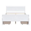 Full Size Wood Platform Bed with 4 Drawers and Streamlined Headboard - 4 of 4