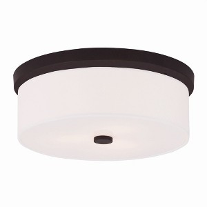 Livex Lighting Meridian 3 - Light Flush Mount in  Bronze - 1 of 1