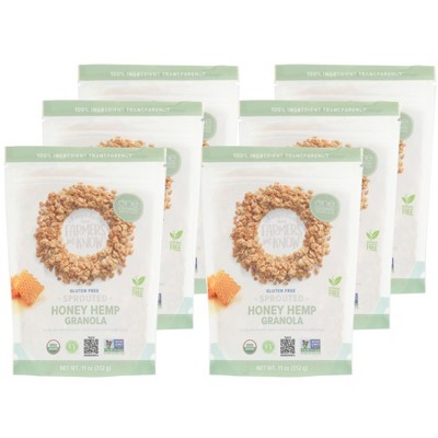 One Degree Organic Foods Sprouted Honey Hemp Granola - Case Of 6/11 Oz ...