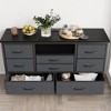 Jojoka 8 Dresser TV Stand with Power Outlet & LED Light, 47'' Wide TV Stand with 8 Deep Drawers for Bedroom - 4 of 4